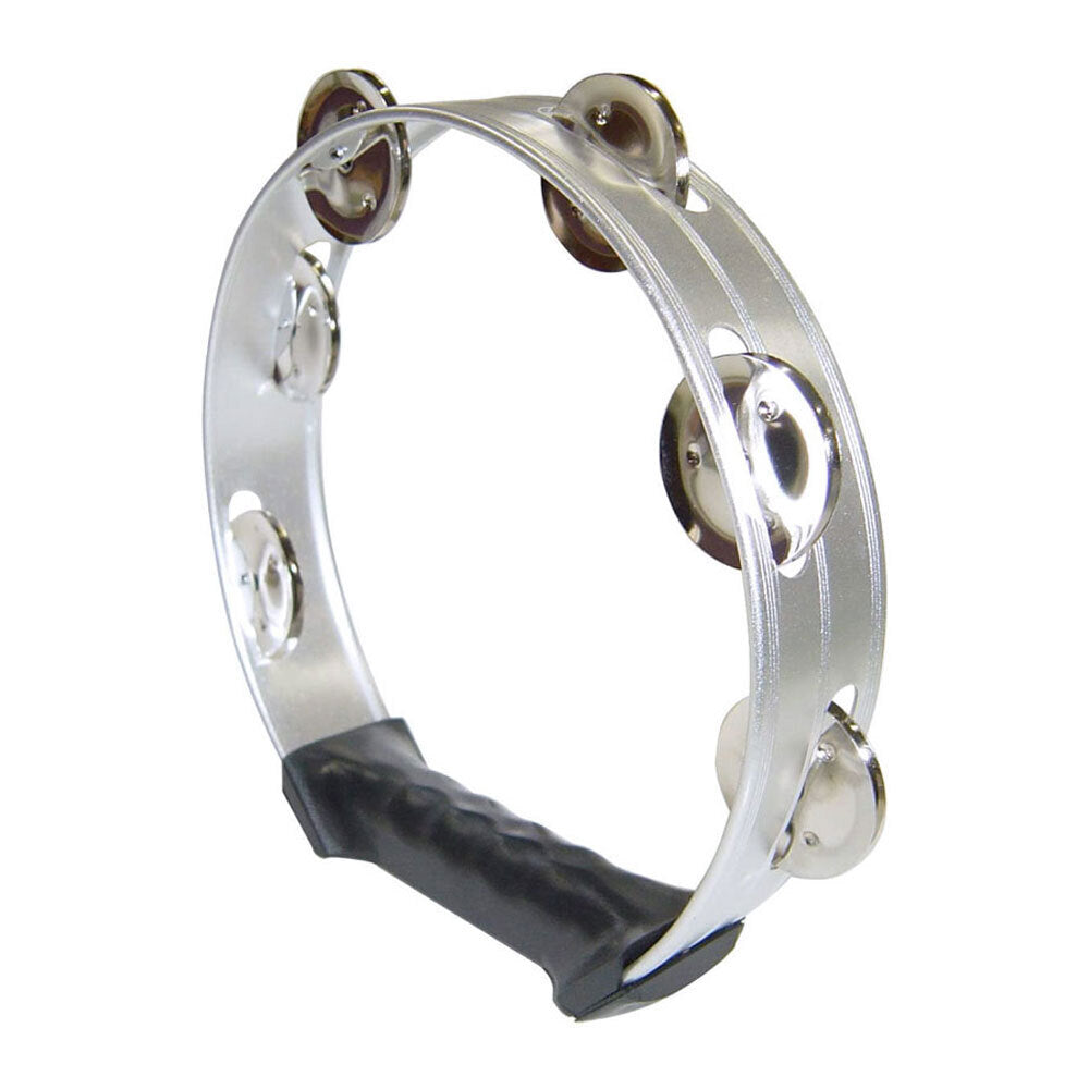 Opus Percussion 8" Silver Tambourine with Single-Row Jingles