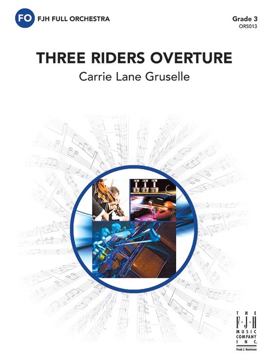 Gruselle: Three Riders Overture, Concert Band Grade 3 — Score & Parts (FJH Music Company)