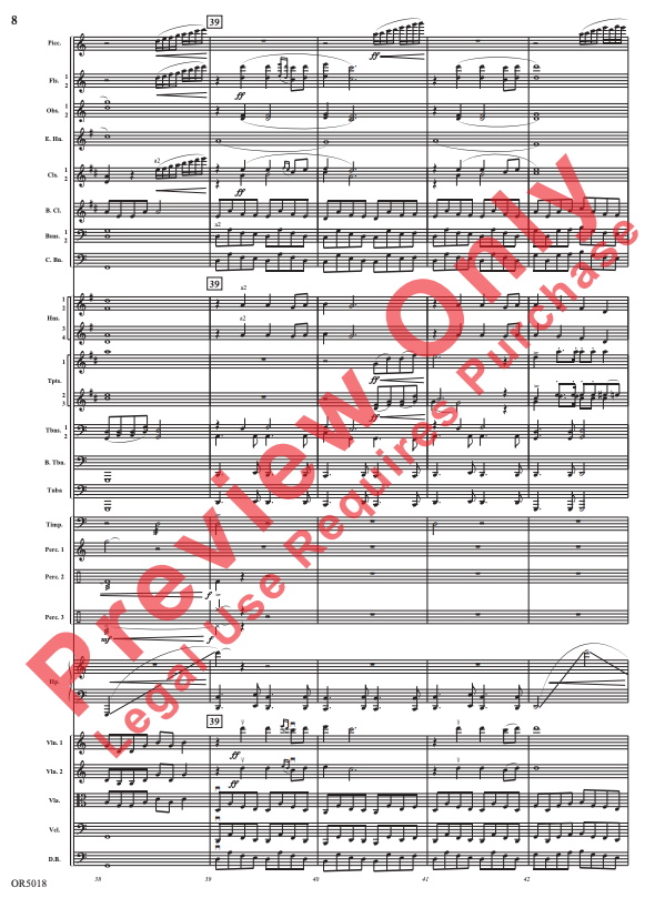 Alpha and Omega Full Orchestra Sheet Music Grade 5 — view 3