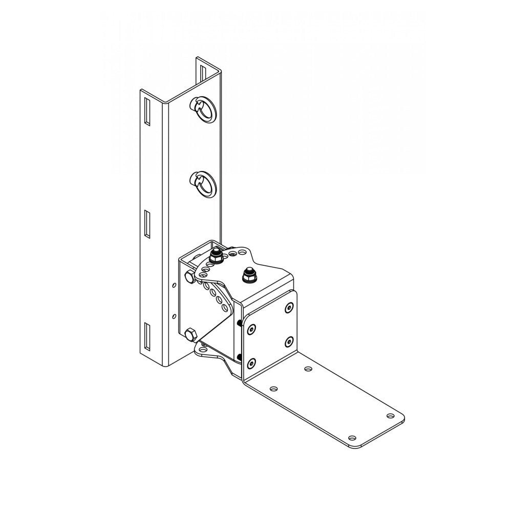 Pan/tilt pole mount for 108 models & 208.HTC - Black One Systems