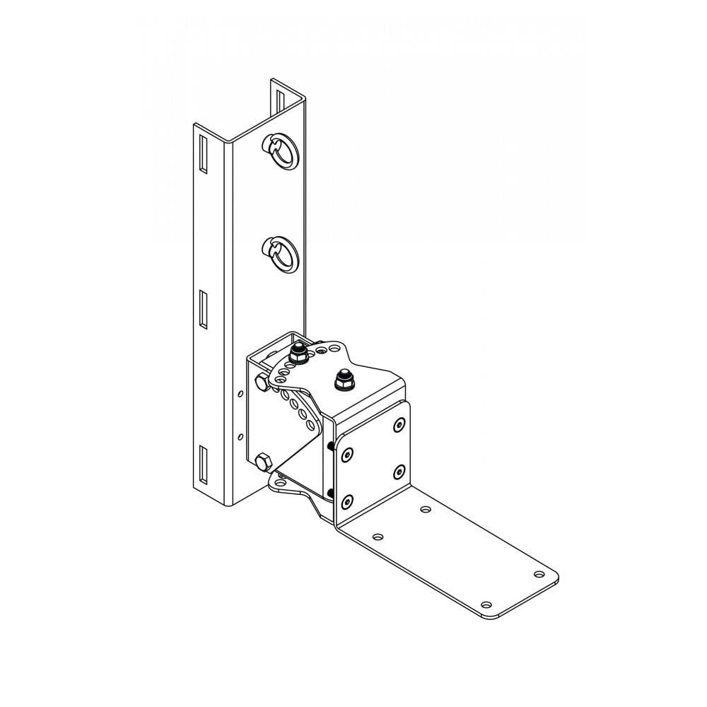 Pan/tilt pole mount for 108 models & 208.HTC - Black One Systems — view 3