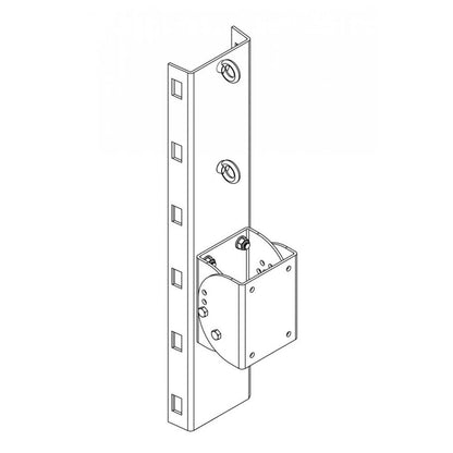 Pole mount w/tilt for 112 118 HSB 212HC 312HC CFA2-Black One Systems — view 3