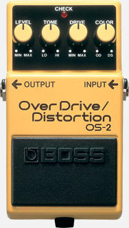 BOSS OS-2 Overdrive/Distortion Pedal - Versatile Compact Effects Unit for Guitarists