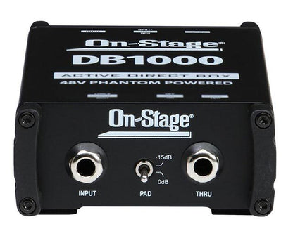 On Stage DB1000 Phantom Powered Active Direct Box