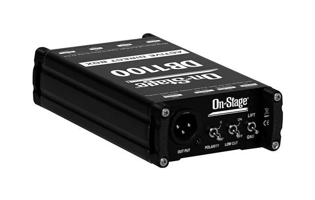 On Stage DB1100 Active Stereo Direct Box with Phantom Power and Merge Function — view 2