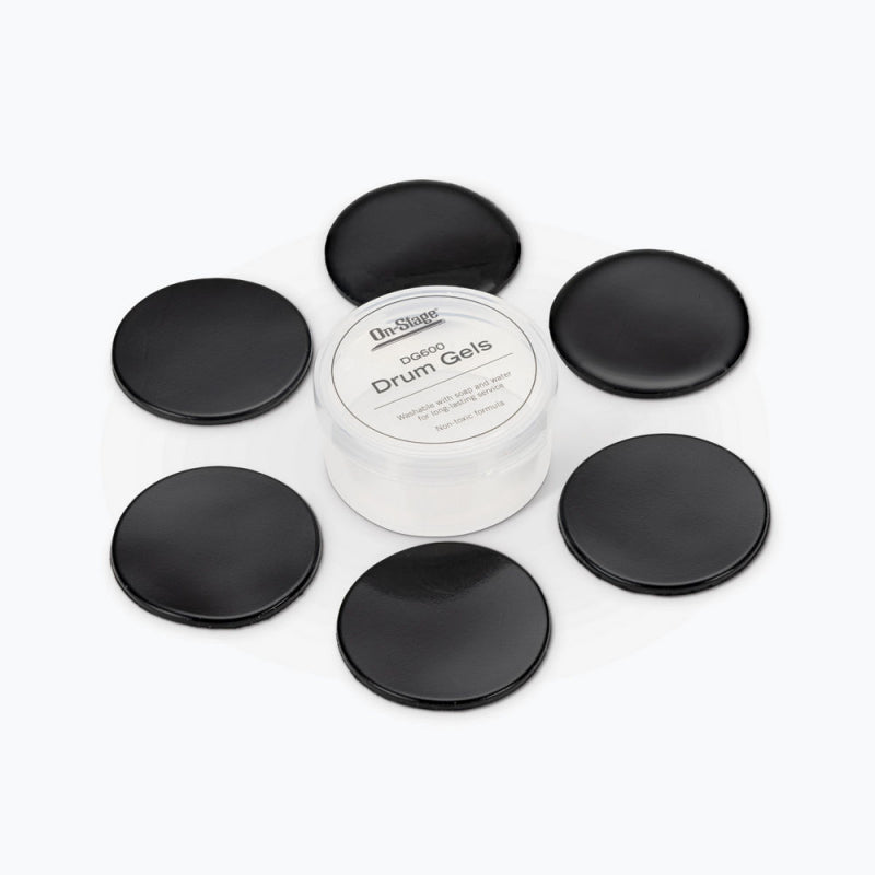 On Stage DG600 Drum Dampening Tone Gels - Pack of 6 with Storage Canister