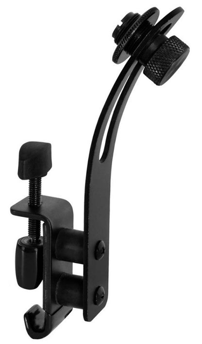 On Stage Deluxe Drum Rim Microphone Mount with Isolation Cylinders and Rubber Coating