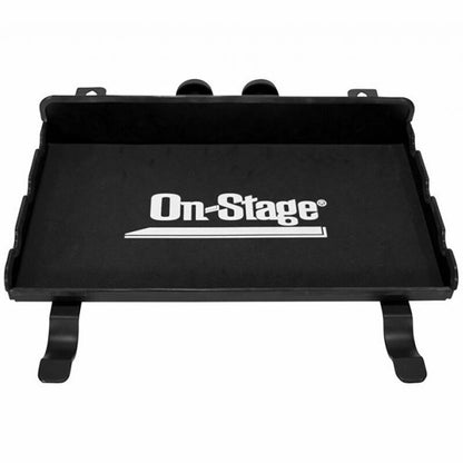 On Stage DPT4000 Percussion Tray with Soft Case, 18" x 10", Steel, Two Mounting Brackets, Soft Case Included, 25 lb Weight Capacity
