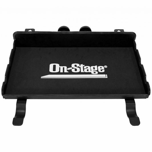 On Stage DPT4000 Percussion Tray with Soft Case, 18" x 10", Steel, Two Mounting Brackets, Soft Case Included, 25 lb Weight Capacity