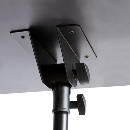 On Stage DPT5500B Percussion Table Black, Adjustable Height 27.5"-40.5", 18.5"x18.5" Platform, 25 lbs Capacity, Tripod Base, EVA Padding — view 3