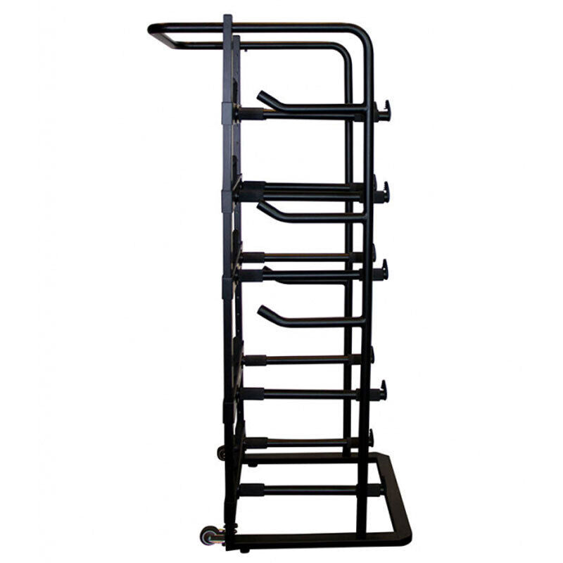 On Stage DRS9000 Snare Drum Storage Rack, Holds 5 Drums, Adjustable Support Arms, Heavy-Duty Steel, Mobile with Casters, 22 Height Adjustments — view 2