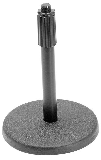 On Stage Desktop Adjustable Height Microphone Stand with Diecast Steel Clutch and Sandcast Base