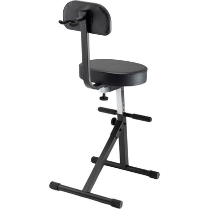 On Stage DT8500 Height Adjustable Musicians Throne with Guitar Hanger