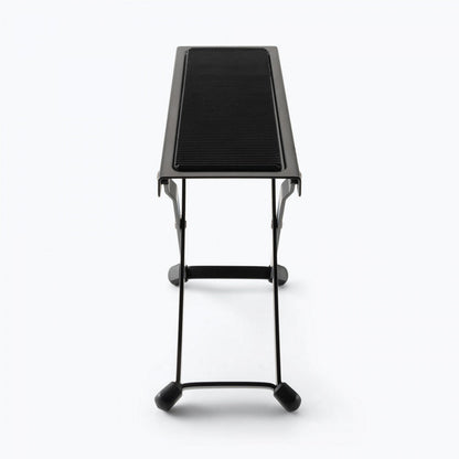 On Stage FS7850B Guitar Foot Stool with 5 Fixed Height Positions, Nonslip Rubber Pad, Folds for Storage, Black — view 4