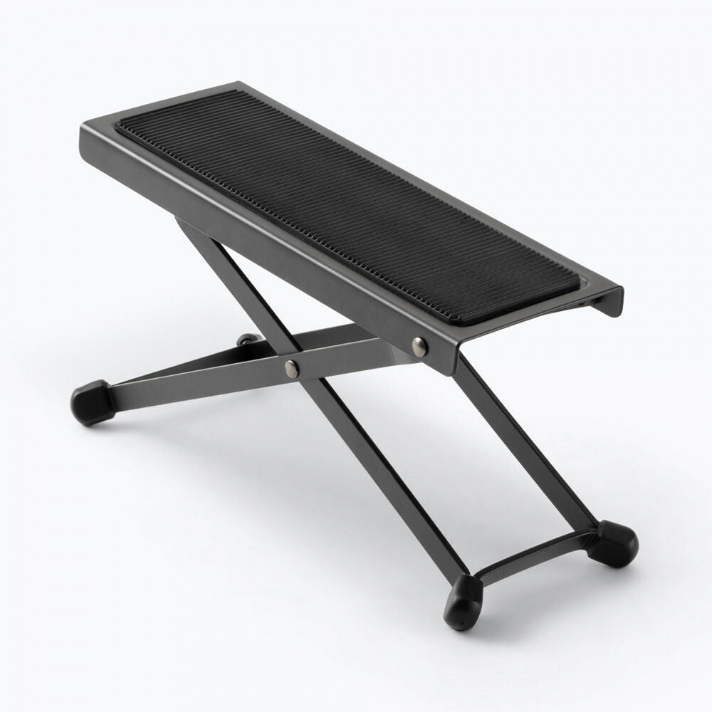 On Stage FS7850B Guitar Foot Stool with 5 Fixed Height Positions, Nonslip Rubber Pad, Folds for Storage, Black — view 5