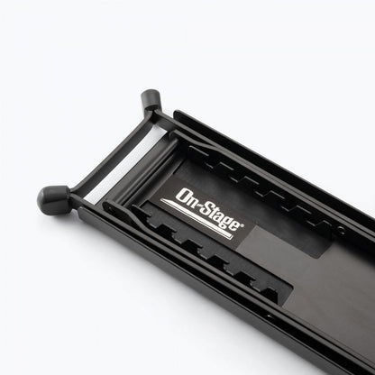 On Stage FS7850B Guitar Foot Stool with 5 Fixed Height Positions, Nonslip Rubber Pad, Folds for Storage, Black — view 3