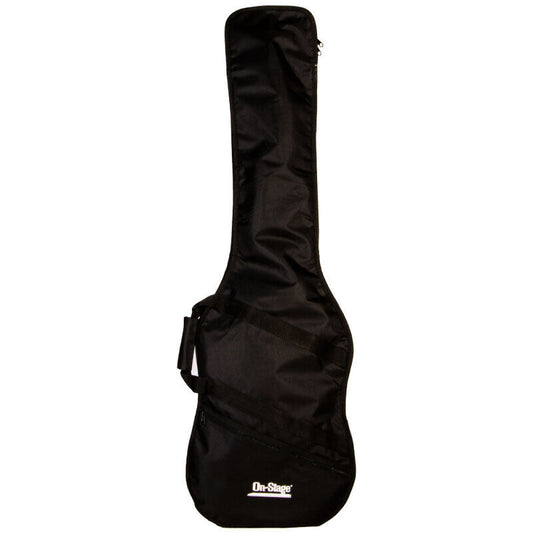 On Stage GBB4550 Economy Bass Guitar Gig Bag with Weather-Resistant Nylon and Accessories Compartment