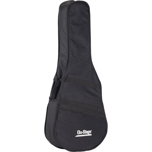 On Stage GBC4550 Classical Guitar Bag with Front Zipper Pocket, 600-D Nylon, Black, Weather-Resistant, 42" Length, Includes Accessories Compartment