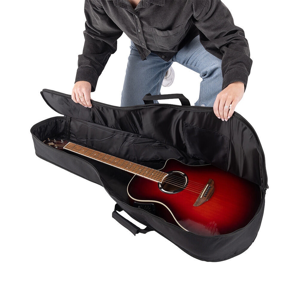 On Stage GBC4550 Classical Guitar Bag with Front Zipper Pocket, 600-D Nylon, Black, Weather-Resistant, 42" Length, Includes Accessories Compartment — view 4