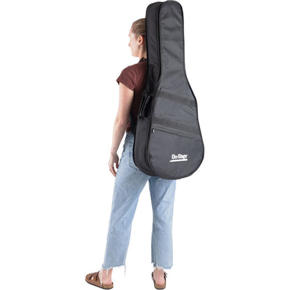 On Stage GBC4550 Classical Guitar Bag with Front Zipper Pocket, 600-D Nylon, Black, Weather-Resistant, 42" Length, Includes Accessories Compartment — view 5