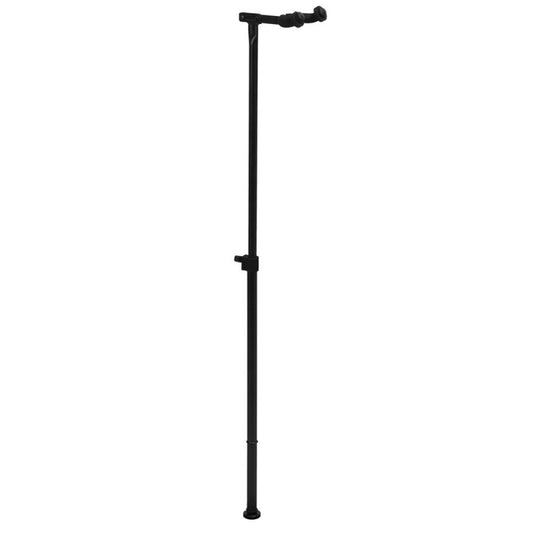 On Stage Guitar Hanger for M20 Bases - Adjustable Height 24" to 38", Rubber Padding, Fits Standard Guitars, Black