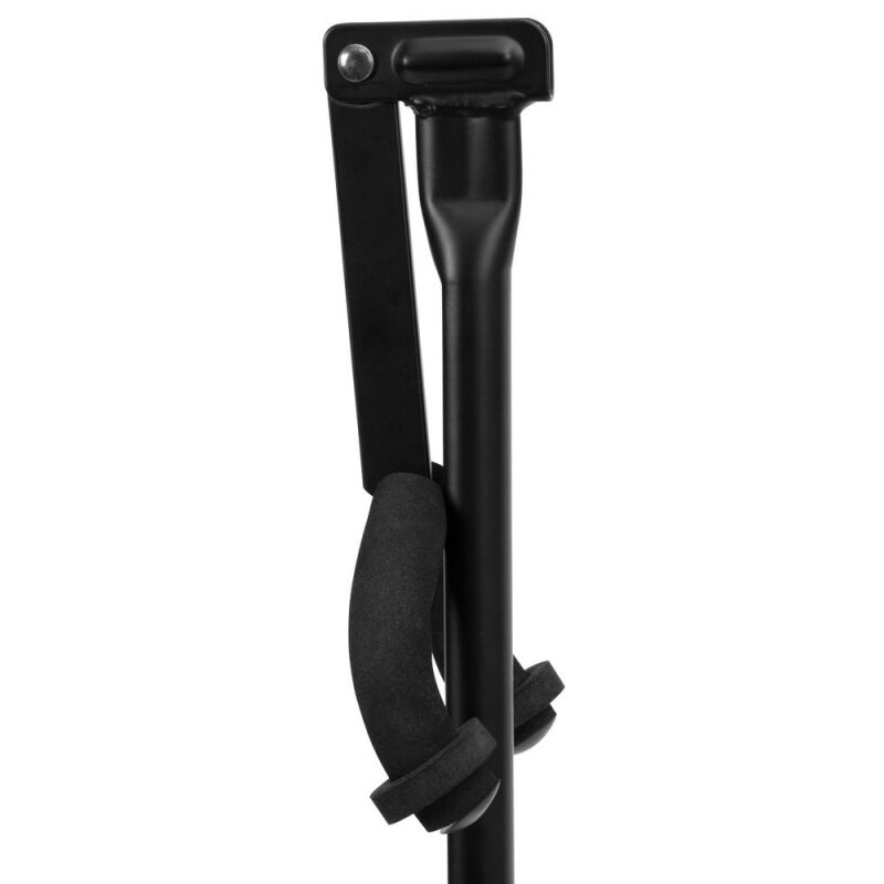 On Stage Guitar Hanger for M20 Bases - Adjustable Height 24" to 38", Rubber Padding, Fits Standard Guitars, Black — view 5