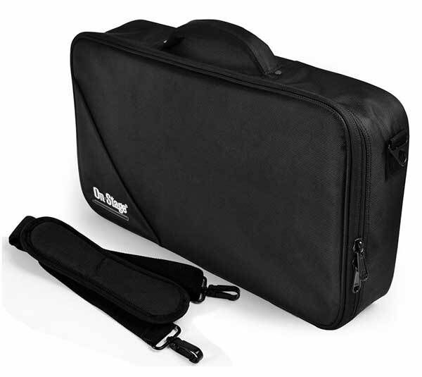 On Stage GPB3000 Large Pedal Board with Custom Gig Bag, Lightweight Aluminum, 18.7" x 9", Fits Up to 10 Pedals, Cable Management System — view 2