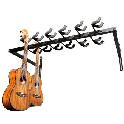 On Stage GS5012 12-Space Ukulele Rack with Wall-Mounting Brackets and EVA Foam Protection — view 4