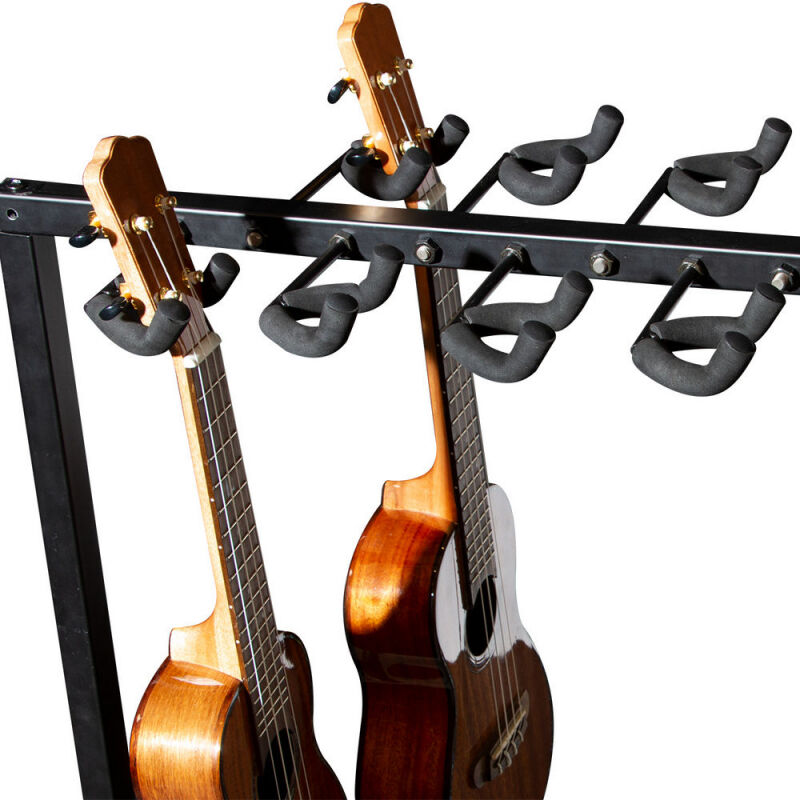 On Stage GS5012 12-Space Ukulele Rack with Wall-Mounting Brackets and EVA Foam Protection — view 3
