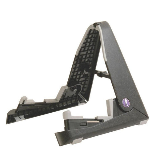 On Stage GS6500 Foldable Mighty Guitar Stand - Lightweight, Compact, Adjustable Yoke for Various Guitar Types, Folds to 12.25" x 5.85" x 1.65"