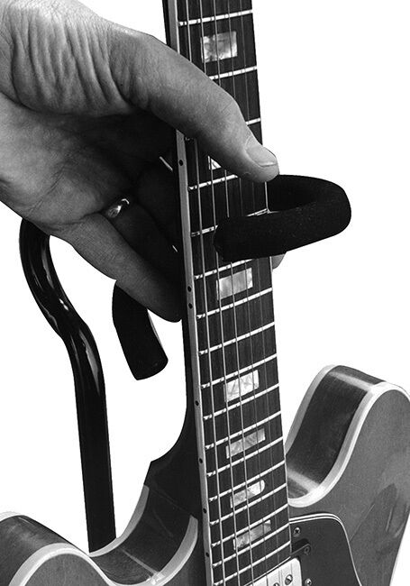 On Stage Flip It Single Guitar Stand with Adjustable Height and Velveteen Rubber Padding — view 3