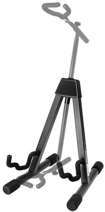 On Stage Flip It A-Frame Guitar Stand - Single Guitar Stand, Adjustable Height 18.5"-26.5", Black Powder Coat Finish