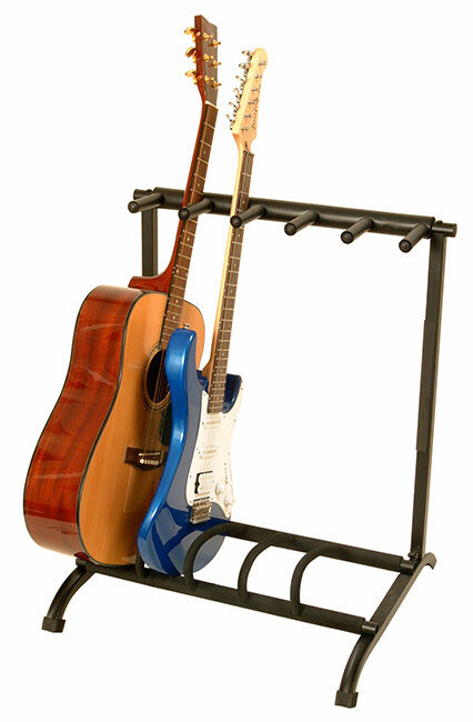 On Stage Five Space Foldable Multi Guitar Stand/Rack OSGS7561 — view 2