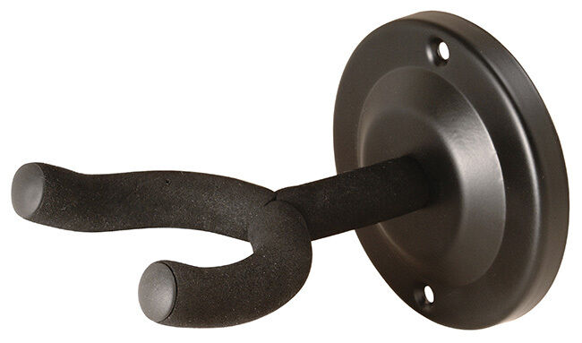 On Stage Round Metal Guitar Hanger with Solid Steel Base and Rubber Yoke