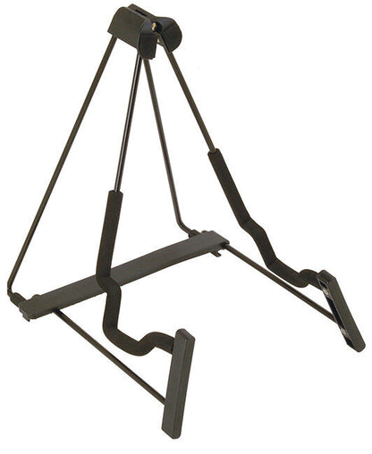 On Stage Fold Flat Metal A-Frame Single Guitar Stand with 5-Position Adjustment