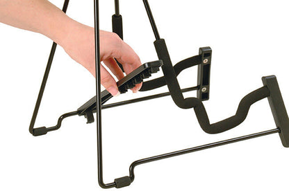 On Stage Fold Flat Metal A-Frame Single Guitar Stand with 5-Position Adjustment — view 3