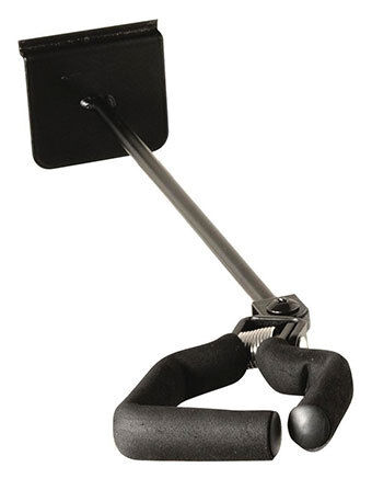On Stage Flip-It Guitar Hanger with Adjustable Notches, Black Velveteen Rubber Padding, Steel Construction