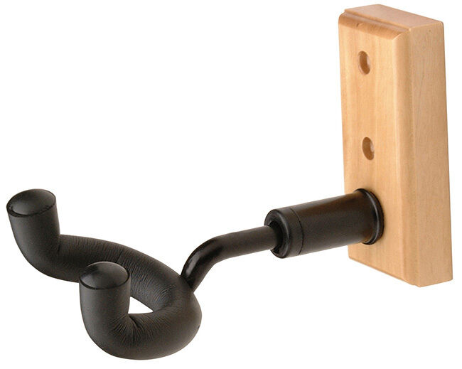 On Stage Mini Wood Guitar Hanger with Swivel Yoke Assembly