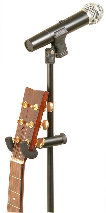 On Stage U-Mount Microphone Stand Instrument Hanger for Guitars and Ukuleles — view 2
