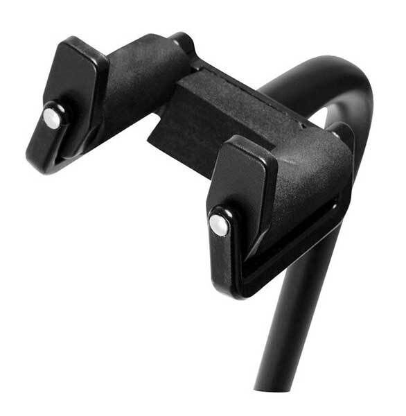 On Stage GS8100 Hang It Pro Grip Black Guitar Stand with Adjustable Height and Steel Construction — view 3