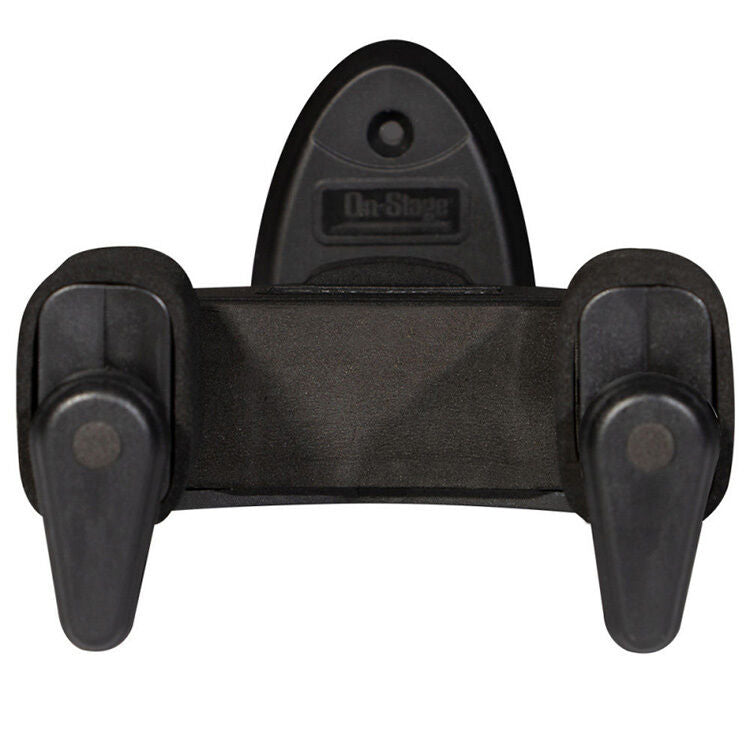 On Stage Locking Wall-Mount Guitar Hanger with Metal Base, Holds 1 Guitar, 16.5 lbs Capacity, Black — view 2