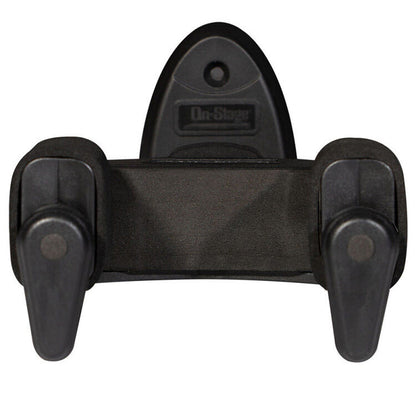 On Stage Locking Wall-Mount Guitar Hanger with Metal Base, Holds 1 Guitar, 16.5 lbs Capacity, Black — view 2