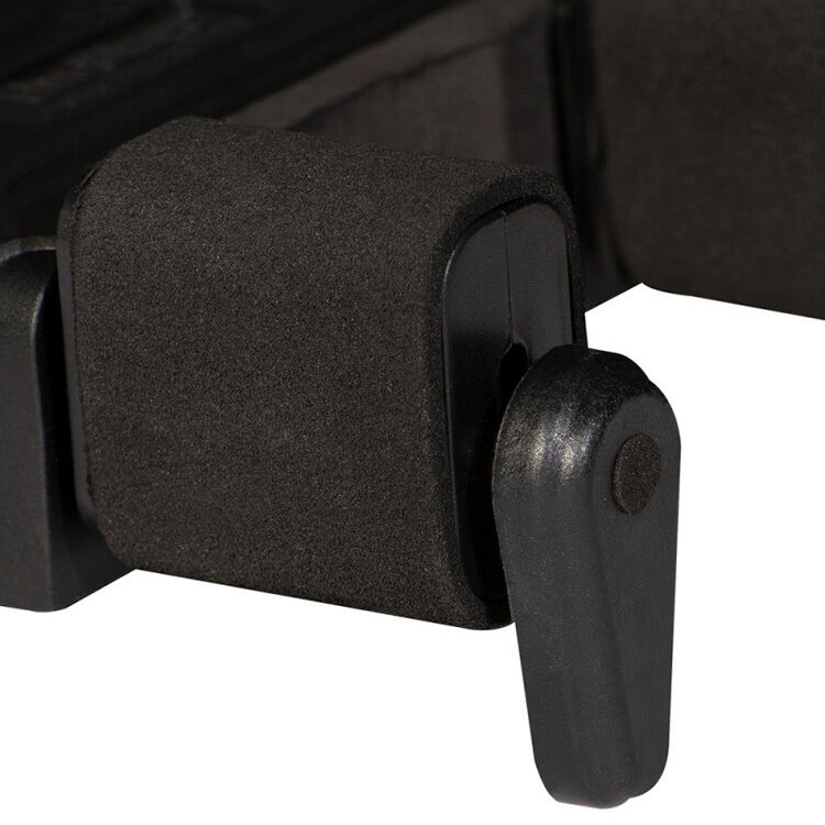 On Stage Locking Wall-Mount Guitar Hanger with Metal Base, Holds 1 Guitar, 16.5 lbs Capacity, Black — view 4