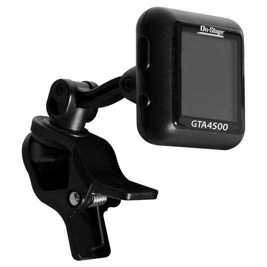 On Stage GTA4500 Rechargeable Clip-On Tuner with High-Contrast Backlit Display