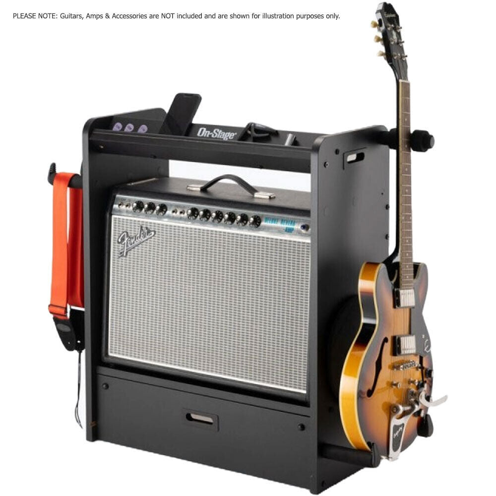 On Stage GWS5000B Professional Guitar Workstation in Black — view 2