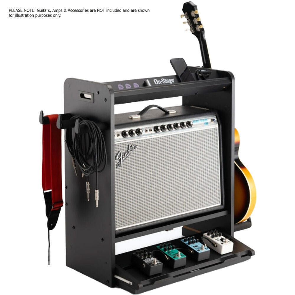 On Stage GWS5000B Professional Guitar Workstation in Black — view 5