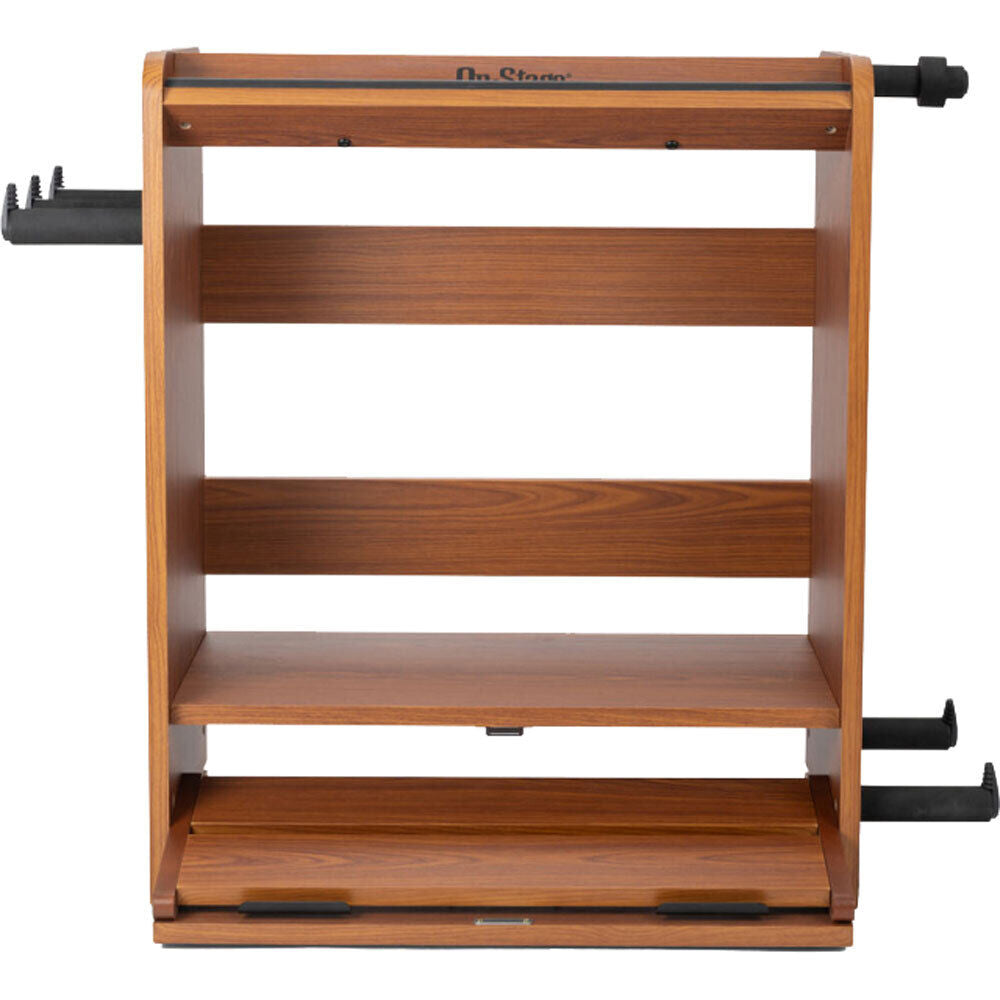 On Stage GWS5000B Professional Guitar Workstation with Pedalboard and Guitar Stand in Rosewood — view 4