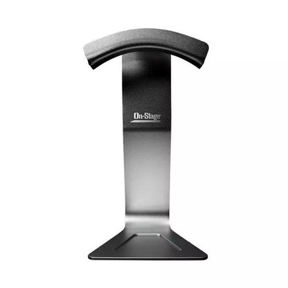 On Stage HH7000 Cast Aluminum Headphone Hanger with Tray for Small Items, 11.5" Height, Silver