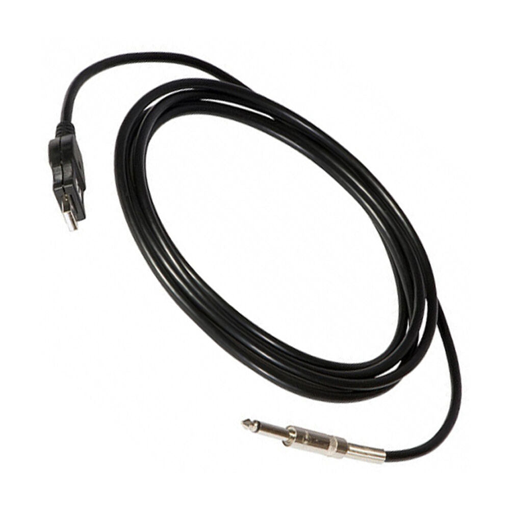 On Stage 10ft Instrument-to-USB Cable with 1/4" Straight Plug for Guitar/Bass — view 2