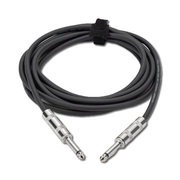 On-Stage 15ft Instrument Cable with 1/4" Straight Connectors - Durable PVC, Flexible, Copper Shielding, Hook & Loop Tie — view 2